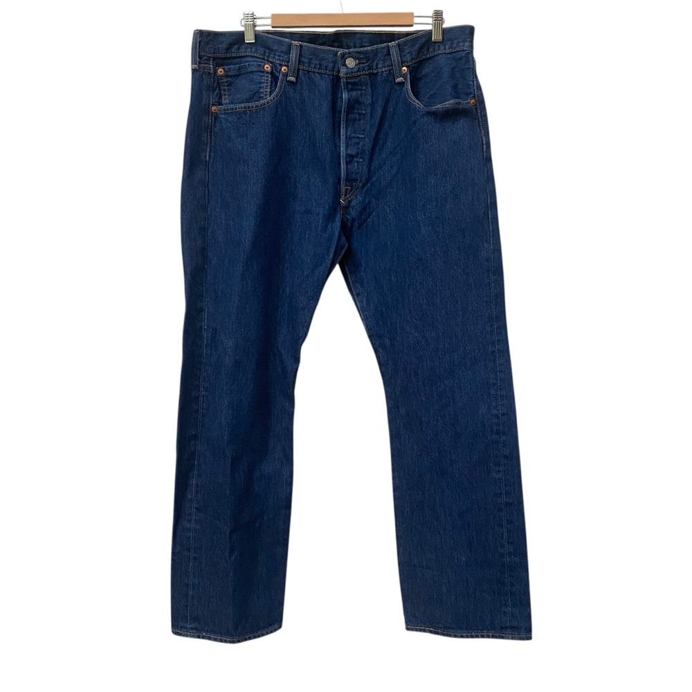 Levi's 501 Blue Jeans Mens 38x30 Button Fly - Great Condition - Straight Leg